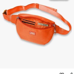 NWT The Foldie Foldable Crossbody Bag In Orange